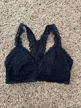Maurices Black Lace Racerback Bralette